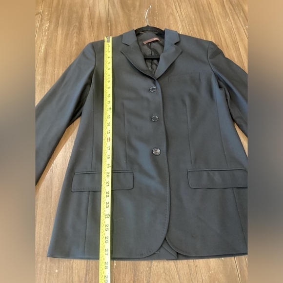 Authentic Bally Women's black 3 button office jacket Blazer size 6 - Picture 7 of 13